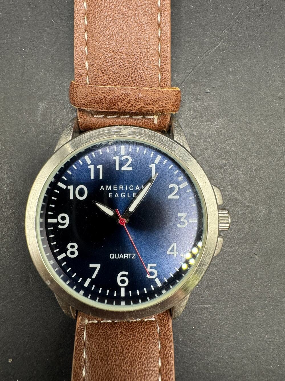 American Eagle Outfitters Men's Stainless Steel Watch Analog Quartz Blue Dial